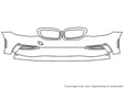 5-series 3M Clear Bra Bumper Precut PPF Diagram