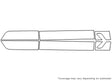 5-series 3M Clear Bra Door Cup Precut PPF Diagram