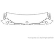 5-series 3M Clear Bra Hood Precut PPF Diagram