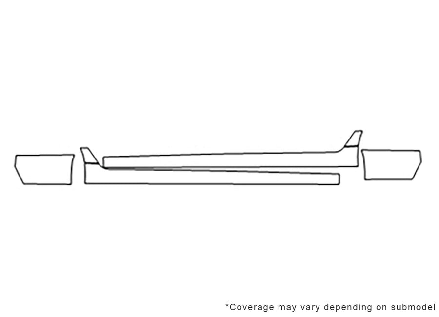 5-series 3M Clear Bra Door Cup Precut PPF Diagram