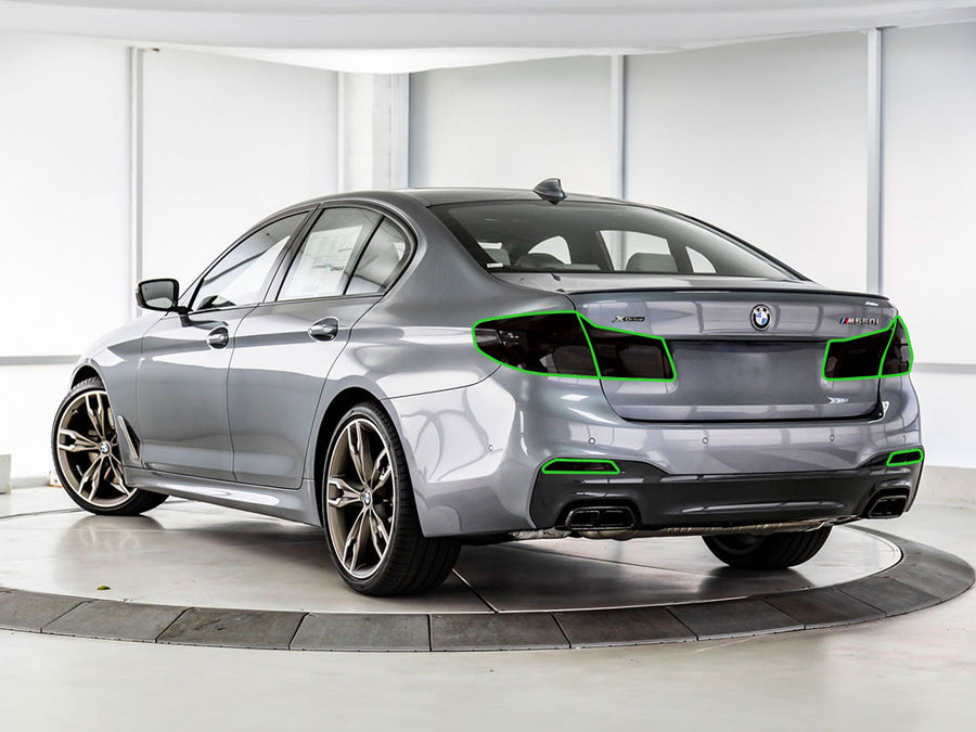 5-series (sedan) Tail Light Tint Installation Points