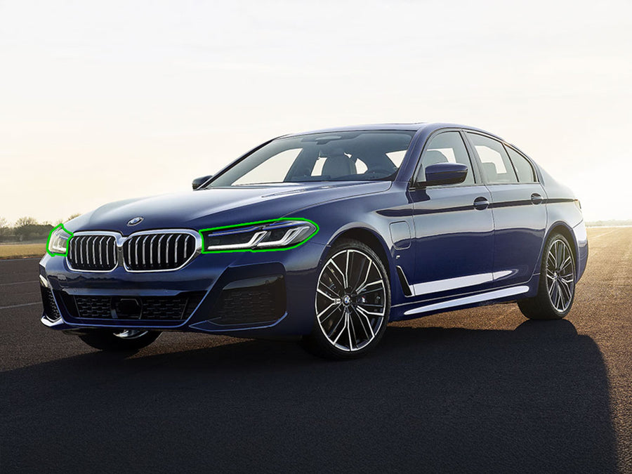 bmw 5-series 2021-2025 Headlight Protection Installation Location