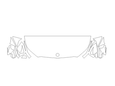 5-series 3M Clear Bra Hood Precut PPF Diagram
