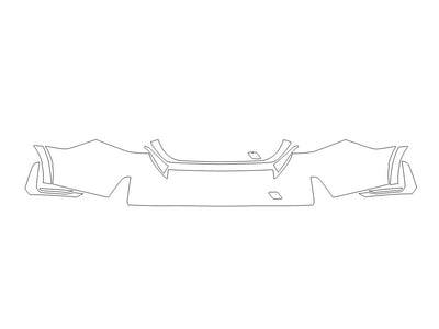 5-series 3M Clear Bra Door Cup Precut PPF Diagram