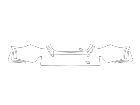 5-series Avery Dennison Clear Bra Door Cup Precut PPF Diagram