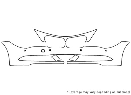 6-series 3M Clear Bra Bumper Precut PPF Diagram