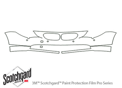 6-series 3M Clear Bra Bumper Precut PPF Diagram