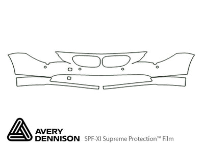 6-series Avery Dennison Clear Bra Bumper Precut PPF Diagram