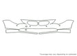 6-series 3M Clear Bra Bumper Precut PPF Diagram