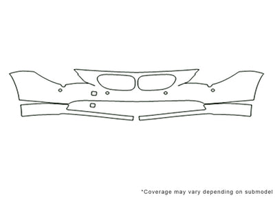 6-series 3M Clear Bra Bumper Precut PPF Diagram