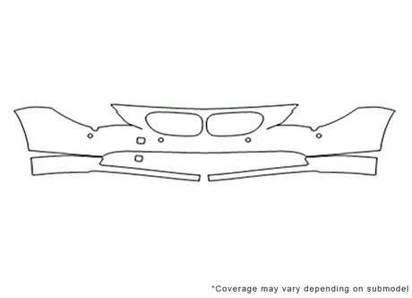 6-series 3M Clear Bra Bumper Precut PPF Diagram