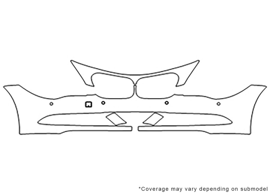 6-series 3M Clear Bra Bumper Precut PPF Diagram