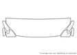 6-series Avery Dennison Clear Bra Hood Precut PPF Diagram