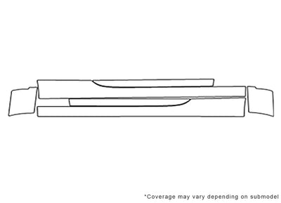 6-series 3M Clear Bra Door Cup Precut PPF Diagram