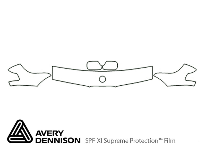7-series Avery Dennison Clear Bra Hood Precut PPF Diagram