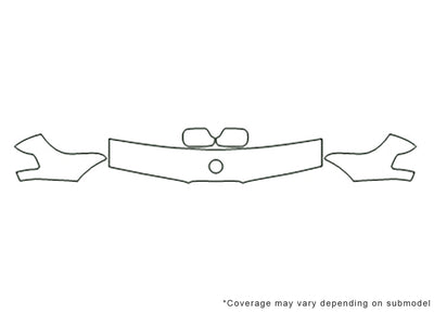 7-series Avery Dennison Clear Bra Hood Precut PPF Diagram