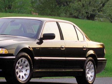 bmw 7-series 1988-1994 Matte Black Pillar Cover Diagram