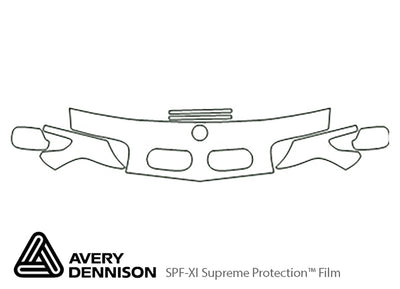 7-series Avery Dennison Clear Bra Hood Precut PPF Diagram