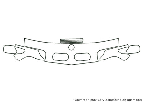 7-series 3M Clear Bra Hood Precut PPF Diagram