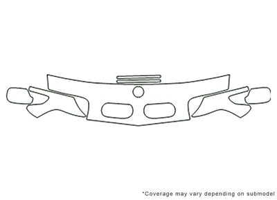 7-series Avery Dennison Clear Bra Hood Precut PPF Diagram
