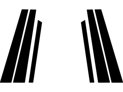 bmw 7-series 1995-2001 Carbon Fiber Pillar Trim Diagram
