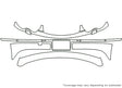 7-series Avery Dennison Clear Bra Bumper Precut PPF Diagram