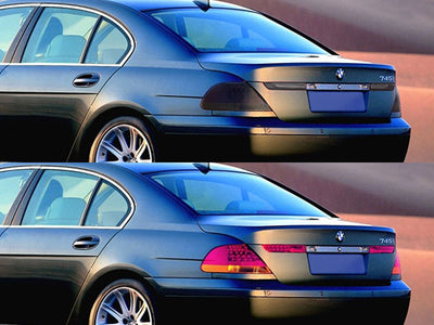 7-series Before and After Smoked Taillights