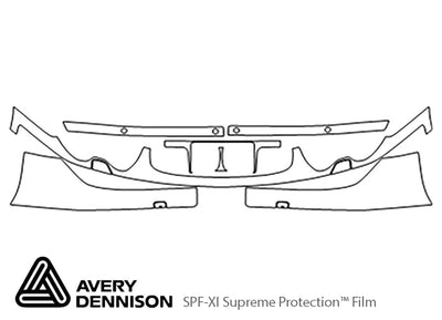 7-series Avery Dennison Clear Bra Bumper Precut PPF Diagram