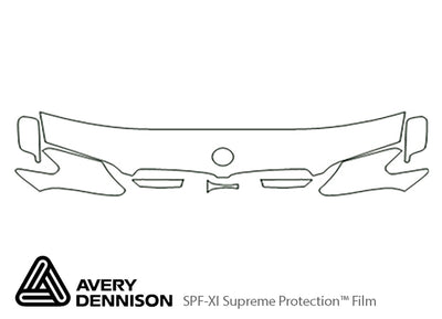 7-series Avery Dennison Clear Bra Hood Precut PPF Diagram