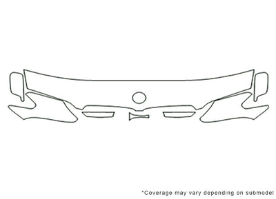7-series 3M Clear Bra Hood Precut PPF Diagram