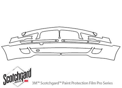 7-series 3M Clear Bra Bumper Precut PPF Diagram