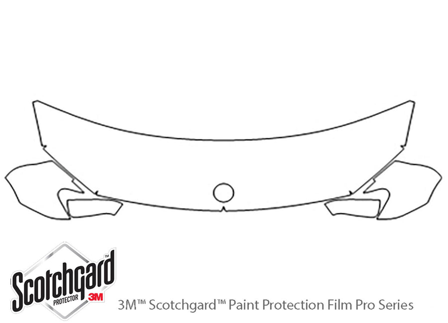 7-series 3M Clear Bra Hood Precut PPF Diagram