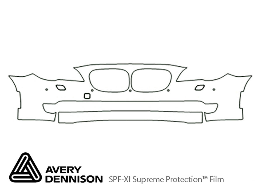 7-series Avery Dennison Clear Bra Bumper Precut PPF Diagram