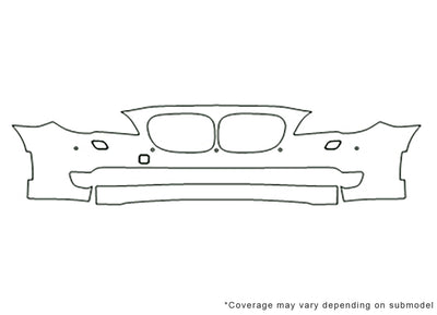 7-series 3M Clear Bra Bumper Precut PPF Diagram