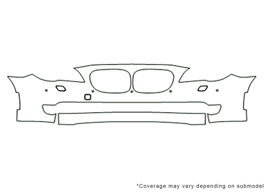 7-series 3M Clear Bra Bumper Precut PPF Diagram