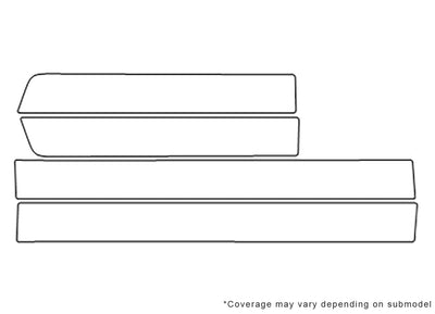 7-series 3M Clear Bra Door Cup Precut PPF Diagram
