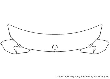 7-series 3M Clear Bra Hood Precut PPF Diagram