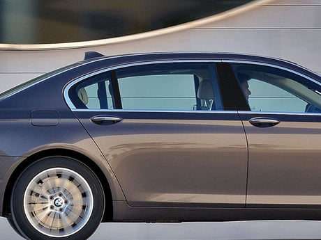 bmw 7-series 2009-2015 Carbon Fiber Pillar Cover Diagram