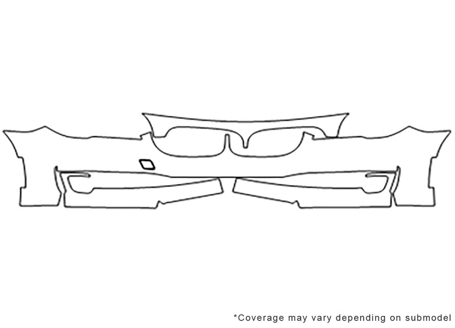 7-series Avery Dennison Clear Bra Bumper Precut PPF Diagram