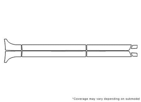 7-series Avery Dennison Clear Bra Door Cup Precut PPF Diagram