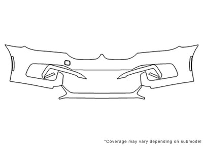 7-series 3M Clear Bra Bumper Precut PPF Diagram