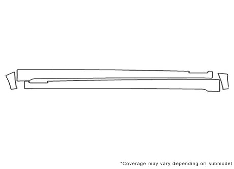 7-series 3M Clear Bra Door Cup Precut PPF Diagram