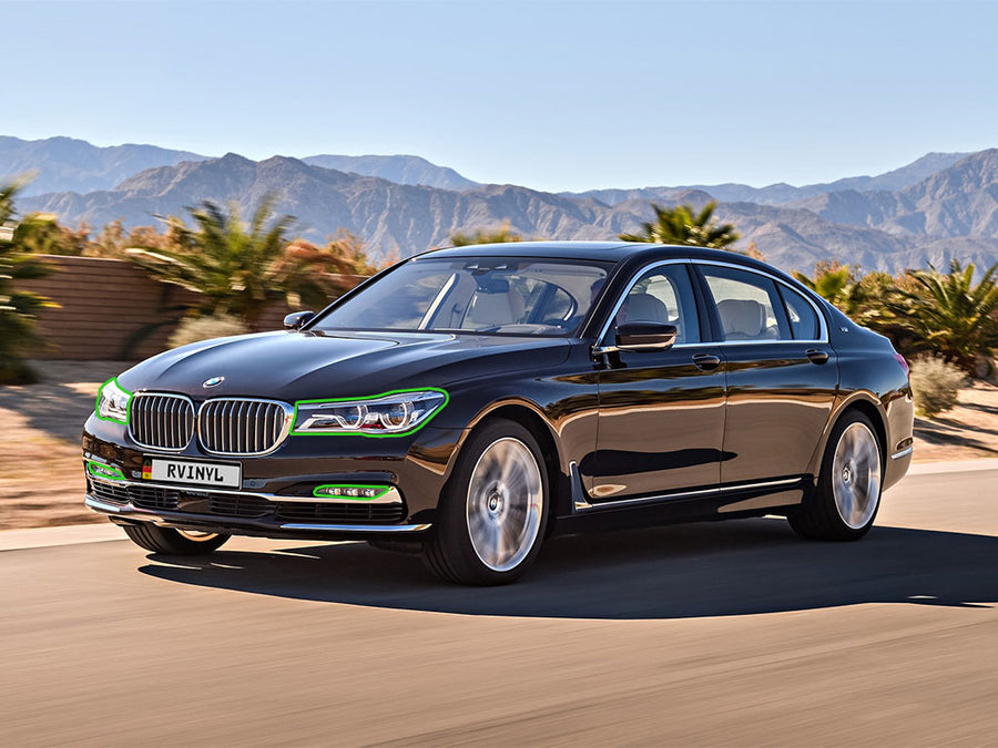 bmw 7-series 2016-2019 Headlight Protection Installation Location
