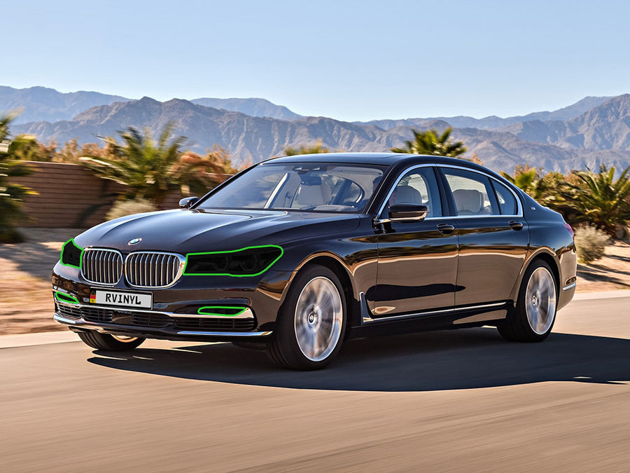 bmw 7-series 2016-2019 Headlight Tint Location