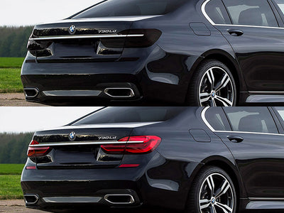 7-series Before and After Smoked Taillights