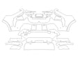 7-series 3M Clear Bra Bumper Precut PPF Diagram
