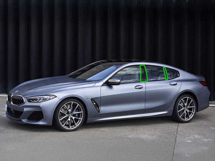 bmw 8-series 2018-2023 (coupe / convertible / gran coupe) Pillar Post Trim Installation Location