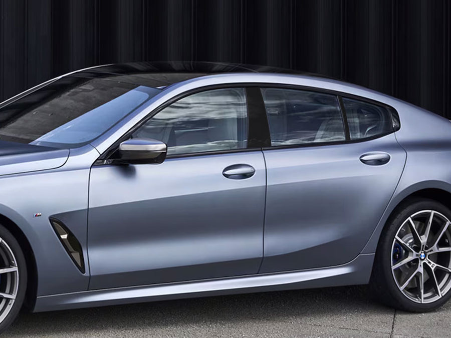 bmw 8-series 2018-2023 (coupe / convertible / gran coupe) Matte Black Pillar Cover Diagram