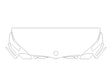 8-series 3M Clear Bra Hood Precut PPF Diagram