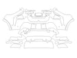 alpina xb7 Avery Dennison Clear Bra Bumper Precut PPF Diagram